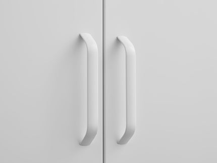 Modern Storage Cabinet With Adjustable Shelves, Magnetic Door Stopper
