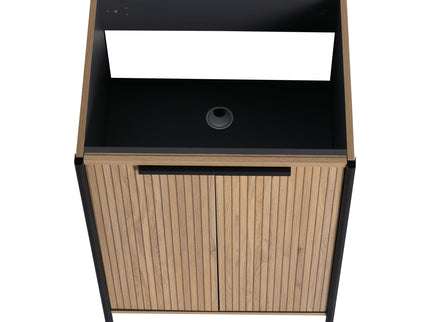 Contemporary Freestanding Bathroom Vanity With Adjustable Shelves