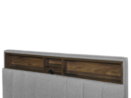 Upholstered Platform Bed With Storage Headboard, Trundle & 2 Drawers And A Set Of Sockets & USB Ports