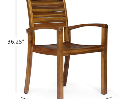 Outdoor Dining Chair, Stacking Design For Patio