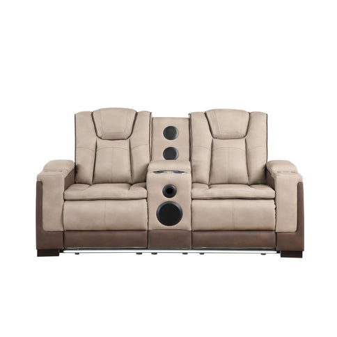 Bruno - Power Reclining Loveseat With Bluetooth Speakers