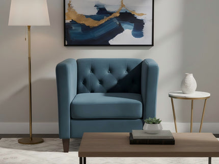 Chesterfield Accent Tufted Square Arm Side Chair