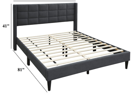 Bed Upholstered Box Design Headboard