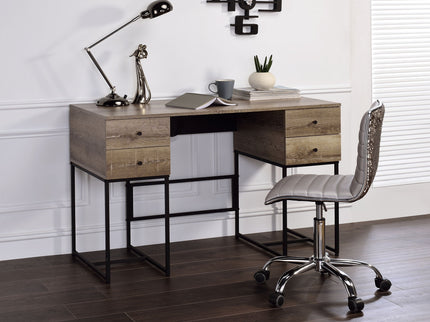 Desirre - Wirting Desk With USB Port - Oak