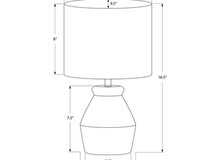 Lighting, Table Lamp Modern - Cream