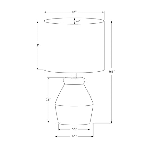 Lighting, Table Lamp Modern - Cream