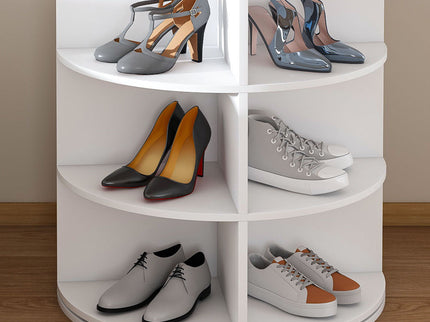 Rotating Shoe Rack Tower