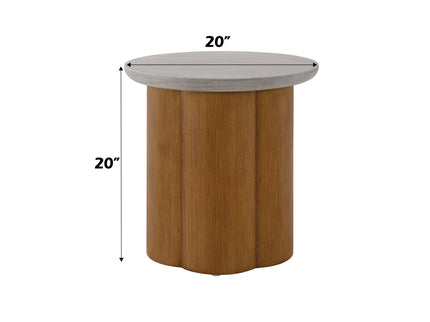 Evenlyn - Faux Concrete Top Table
