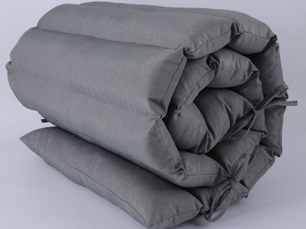 2 Piece Outdoor Chaise Lounge Chair Cushion Set