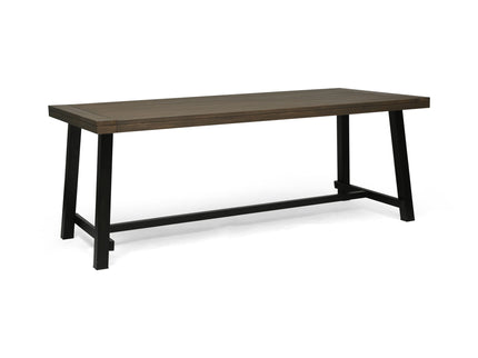 Outdoor Dining Table - Gray / Rustic Metal