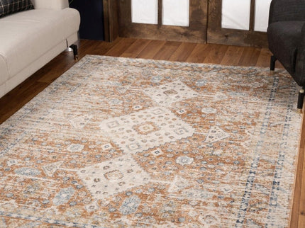 Noble - 5'3" X 7'3" Area Rug - Rust