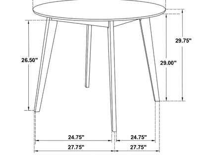Round Dining Table - White