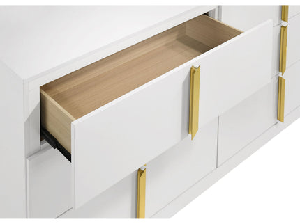 Lauryn - 6 Drawer Dresser Cabinet - Gloss White