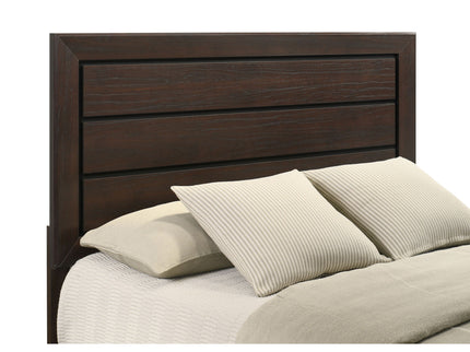 Kauffman - Queen Storage Panel Bed With Side Drawers - Dark Brown