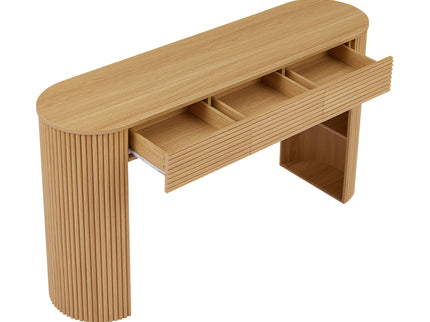 Retro Console Table With Storage, 3 Drawers