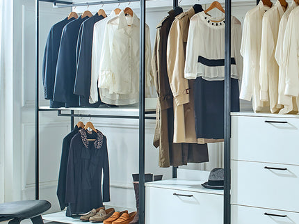 Fiona - Freestanding, Walk-In Closet System - White - Wood