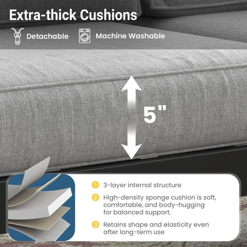 Outdoor Patio Set, All-Weather With Thick Cushions