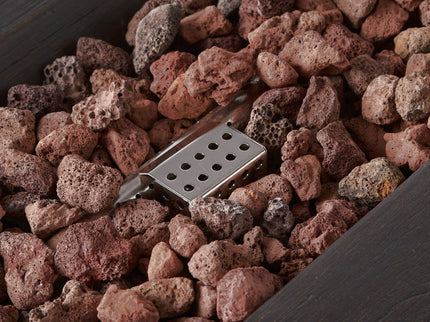 Custer - Rectangular Fire Pit 50, 000 Btu Magnesium Oxide - Brown