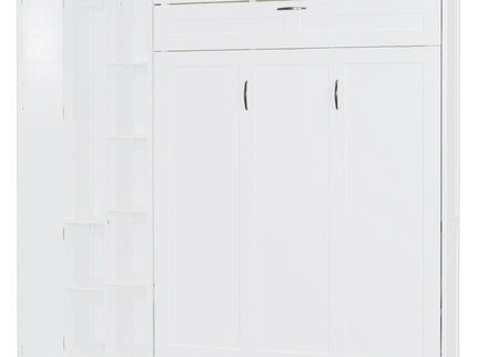 Murphy Wall Bed With Shelves, Wardrobe And LED Lights