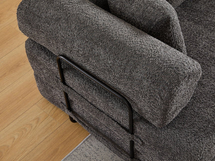 Convertible Sleeper Sofa Bed With Cylindrical Pillow