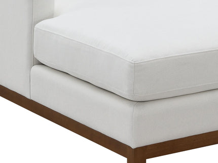 Valiant - Chenille Sectional Sofa With 4 Pillows - Ivory