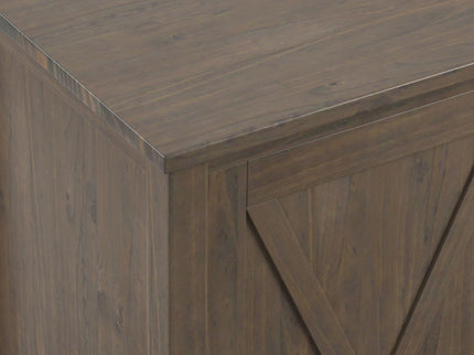 Ela - Sideboard With Wine Storage - Smoky Brown