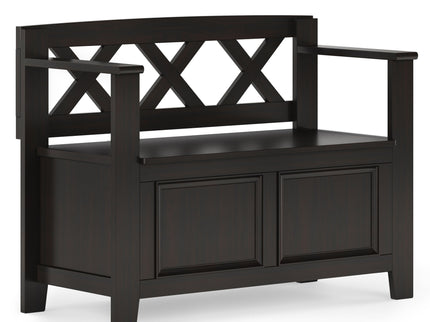 Amherst - Small Transitional Entryway Storage Bench