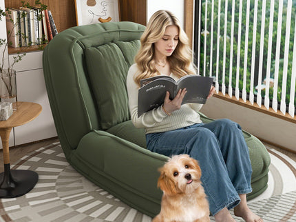 Upholstered Foldable Lazy Sofa Bed For Adults And Pets