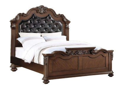 3 Piece Bedroom Set With Tufted Headboard And 2 Nightstands