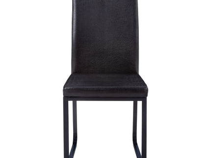Dining Chair Side Upholstered, For Dining Room (Set of 2) - Black