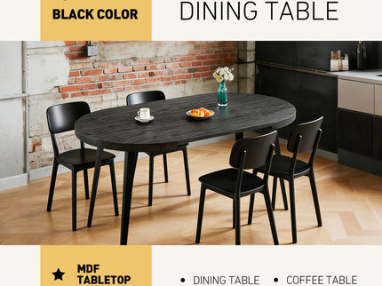 Extendable Dining Table - Black