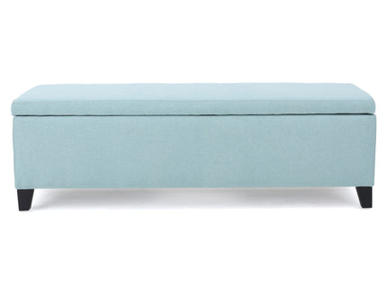 Contemporary Storage Ottoman Bench With Upholstery