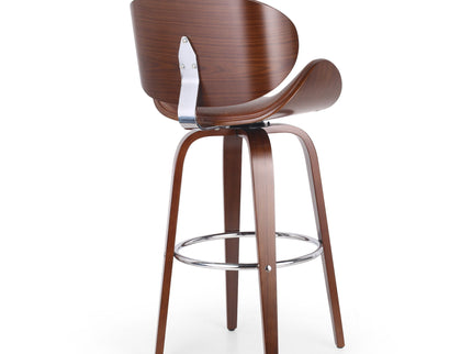 Lumos - Mid Century Modern Upholstered Swivel Barstool