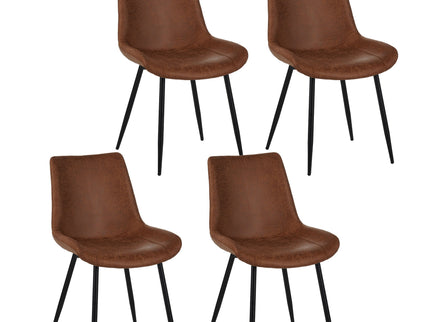 Dining Chairs (Set of 4) - Brown