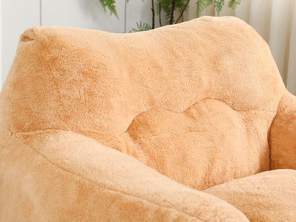 Beanbag Sofa Chair With Armrests Stuffed High Density Foam