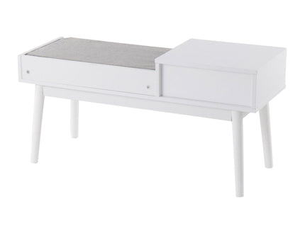 Telephone Contemporary Bench With Pull Out Drawer