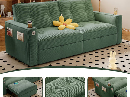 2 In 1 Convertible Sofa Bed For Living Rooms