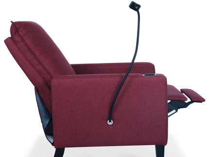 Recliner Chairs For Adults, Adjustable Recliner Sofa With Mobile Phone Holder & Cup Holder, Modern Reclining Chairs Fabric Push Back Recliner Chairs For Living Room, Bedroom