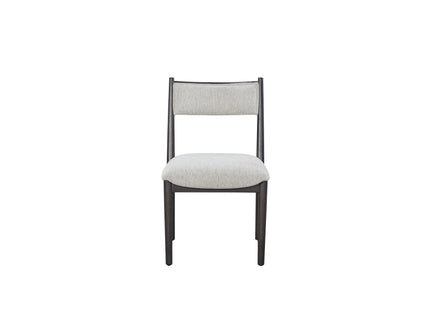 Comfortable Upholstery Cresent Chair (Set of 2) - Peppercorn