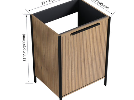 Contemporary Freestanding Bathroom Vanity With Adjustable Shelves