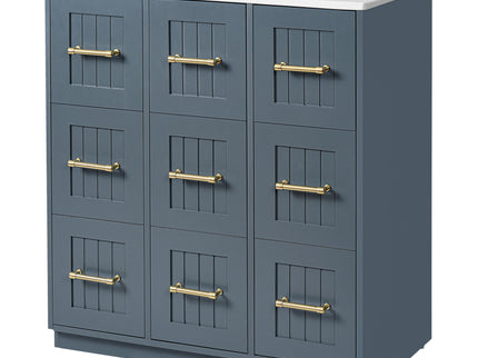 Bathroom Vanity With Undermount Sink, Soft-Close Doors, Drawers, Ceramic Sink