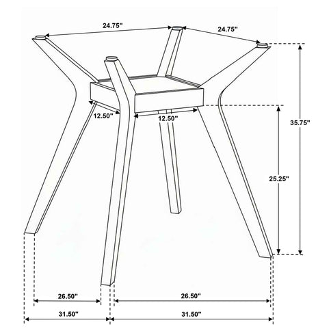Flynn - 5 Piece Counter Height Dining Set