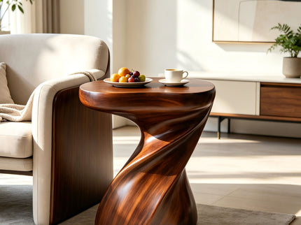 Twisted Sculptural Side Table Indoor / Outdoor