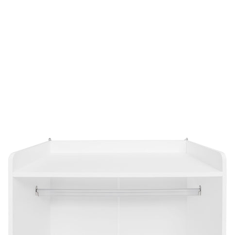 Wardrobe With 3 Drawers High Wardrobe Armoire With Rattan For Living Room Organizer - White