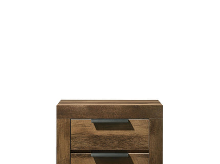 Morales - Rustic Nightstand - Oak