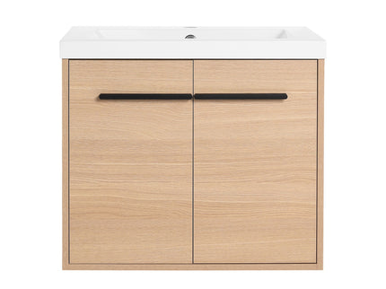 Bathroom Vanity Set With Resin Countertop Sink, 2 Doors
