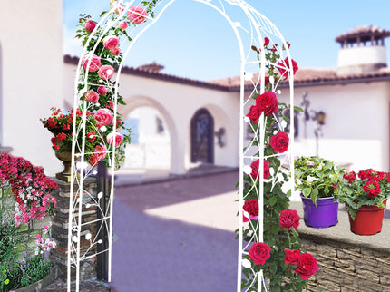 Metal Garden Arch Assemble Freely With 8 Styles Garden Arbor Trellis Climbing Plants Support Rose Arch
