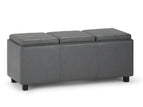 Dark Gray / Faux Leather