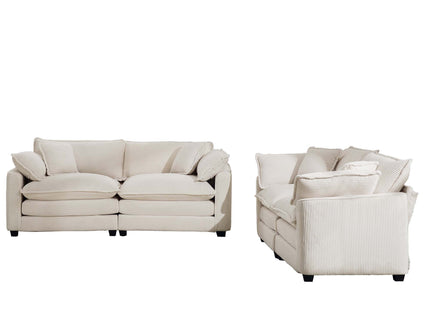 Elegant Oversized Sectional Sofa Set With Deep Seats And Flexible Layout