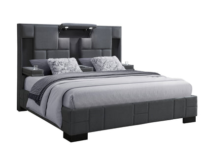 Yaris - Contemporary Bed With Wireless Charging And LED Lights